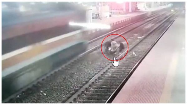 రైలు దూసుకొస్తున్నా.. పరుగెత్తుకుంటూ వెళ్లి, వ్యక్తిని కాపాడిన లేడీ కానిస్టేబుల్ (వీడియో)