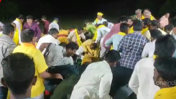 కుప్పకూలిన టీడీపీ వేదిక: చినరాజప్ప, చింతమనేనికి గాయాలు- సెటైర్లు షురూ