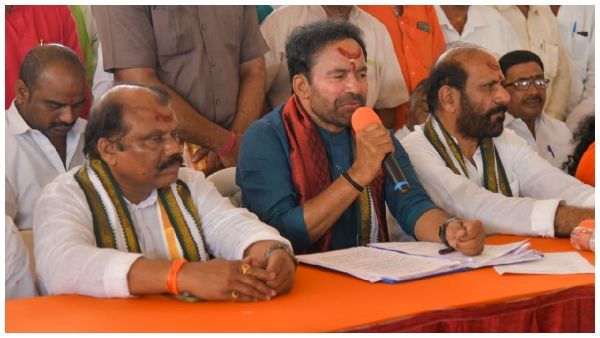 విష ప్రచారాన్ని ప్రజలు నమ్మొద్దు.!ప్రధాని సభను సక్సెస్​ చేద్దాం.!కేంద్రమంత్రి కిషన్ రెడ్డి పిలుపు.!