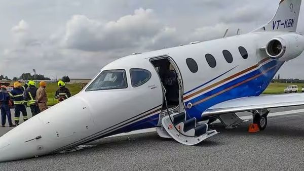 Viral Video: అత్యవసరంగా ల్యాండ్ అయిన విమానం.. తప్పిన ప్రమాదం..