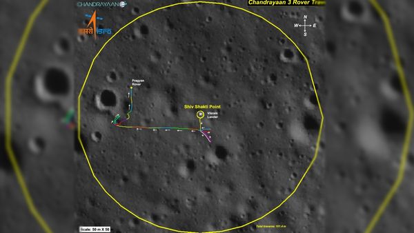 జాబిల్లి దక్షిణ ధృవంపై `ల్యాండ్ మార్క్`‌ను క్రియేట్ చేసిన రోవర్