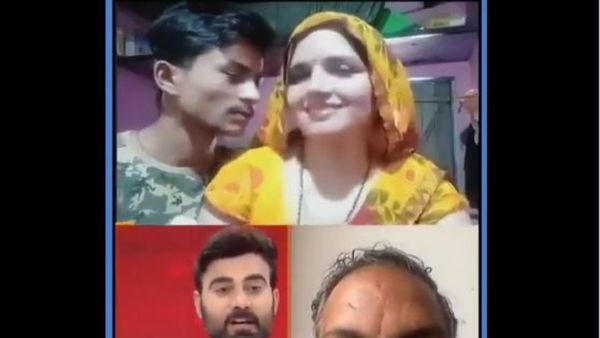 Viral: లైవ్‍లో రెచ్చిపోయిన సిమా హైదర్, సచిన్.. కిస్ ఇచ్చేందుకు యత్నం.. వీడియో వైరల్..