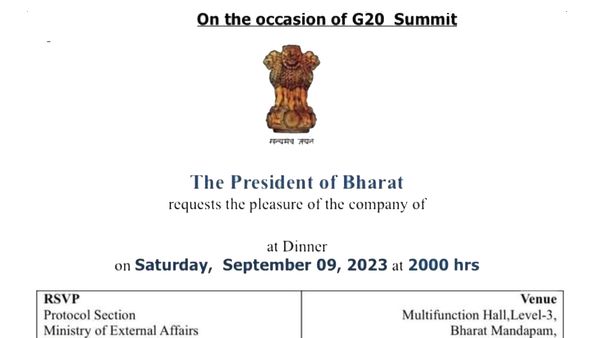 President of Bharat : ఇండియా పేరు మార్చేసిన కేంద్రం ! జీ20 సదస్సు ఆహ్వానంలో ప్రస్తావన !