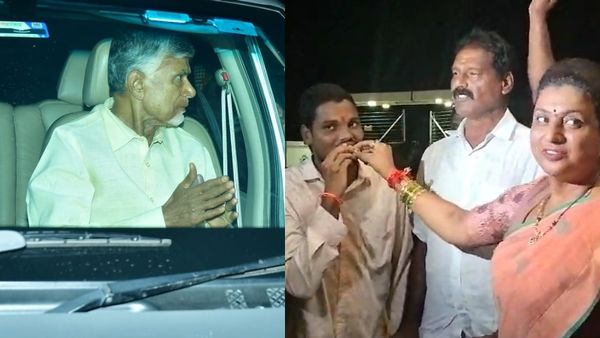 చంద్రబాబు రిమాండ్ తో రోజా సంబరాలు-స్వీట్లు పంచి, బాణాసంచా కాల్చి..