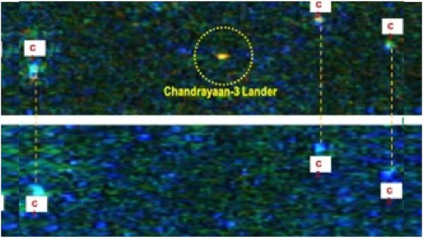 Chandrayaan 3: చందమామపై కటిక చీకటిలో వెలుగు రేఖలా కనిపిస్తోన్న `విక్రమ్`