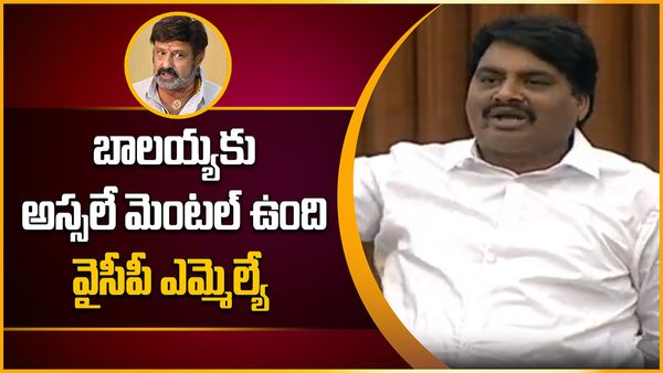 బాలకృష్ణ మెంటల్-అసెంబ్లీకి రానివ్వొద్దన్న వైసీపీ ఎమ్మెల్యే..గన్ తో కాల్చేస్తే..?