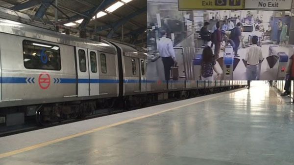 మెట్రో స్టేషన్‌లో కుప్పకూలిన వ్యక్తి: సీపీఆర్ చేసి కాపాడిన జవాన్