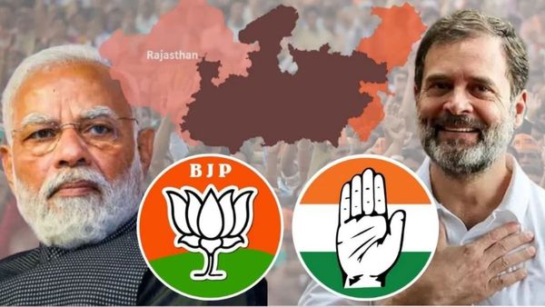 ఛత్తీస్ ఘడ్ లో కాంగ్రెస్, రాజస్తాన్ లో బీజేపీ లీడ్-మధ్యప్రదేశ్ లో హోరాహోరీ..