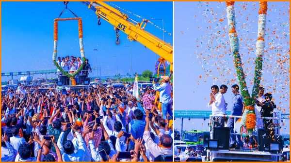 కాంగ్రెస్ యోధులకు గ్రాండ్ వెల్‌కమ్ పలికిన ఖమ్మం