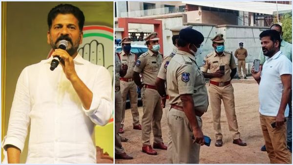 రేవంత్ రెడ్డి ఇంటితలుపులు బద్దలుకొట్టి అరెస్ట్ చేసిన పోలీసులే.. ఇప్పుడు ఎస్కార్ట్ గా!!