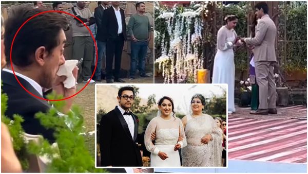 Aamir Khan : కుమార్తె పెళ్లిలో కంట‌త‌డి పెట్టిన అమీర్‌ఖాన్ (వీడియో)..