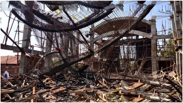 విషాదం: నిర్మాణంలో ఉన్న చర్చి కూలి, నలుగురు మృతి