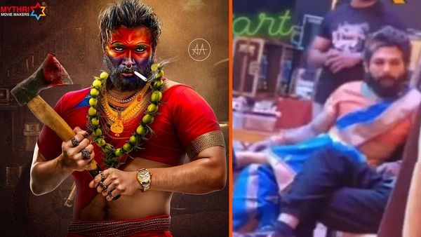 చీరలో అల్లు అర్జున్ మాస్ జాతర