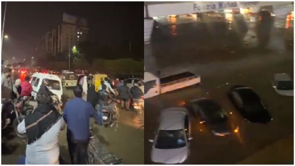 పాకిస్థాన్‌లో భారీ వర్షాలు, వరదలు: కొట్టుకుపోయిన కార్లు, అంధకారంలో కరాచీ