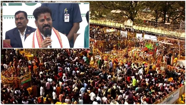 మేడారం సమ్మక్క-సారలమ్మలను దర్శించుకున్న రేవంత్: మరో 2 పథకాలపై కీలక ప్రకటన