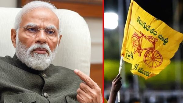 ప్రధాని మోదీ ఎదుటే కాలు మీద కాలు వేసుకుని కూర్చొన్న టీడీపీ ఎమ్మెల్యే.. తరువాత రియాక్షన్ ఏమిటంటే..?