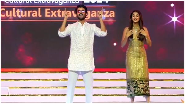 రౌడీ బాయ్‌తో స్టెప్పులేసిన పూజ‌హెగ్దే...వీడియో వైర‌ల్‌...