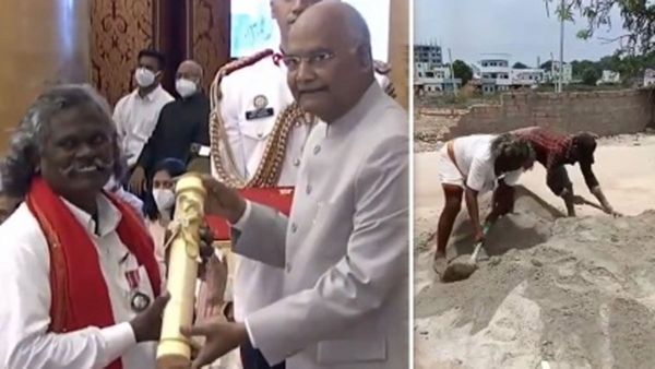 Kinnera Mogulaiah: మండుటెండల్లో కూలీగా కిన్నెర మొగులయ్య; పద్మశ్రీ అవార్డు గ్రహీతకు పెద్దకష్టమే