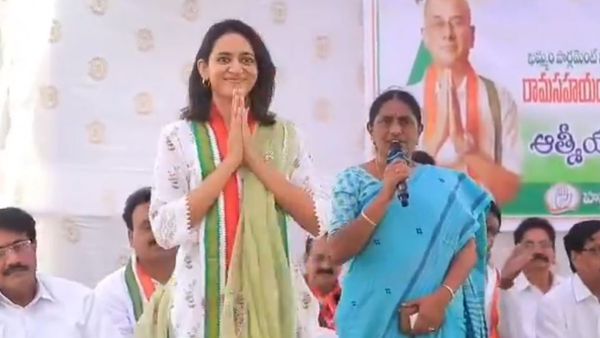 వీడియో: కాంగ్రెస్ సభలో టాలీవుడ్ స్టార్ హీరో కూతురు