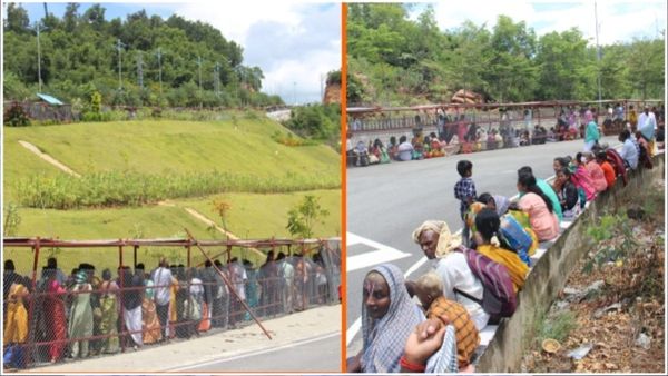 TTD: తిరుమల భక్తులకు అలర్ట్, ముచ్చటగా మూడు కిలోమీటర్లు క్యూ, కొండ మీద వద్దంటే వాన