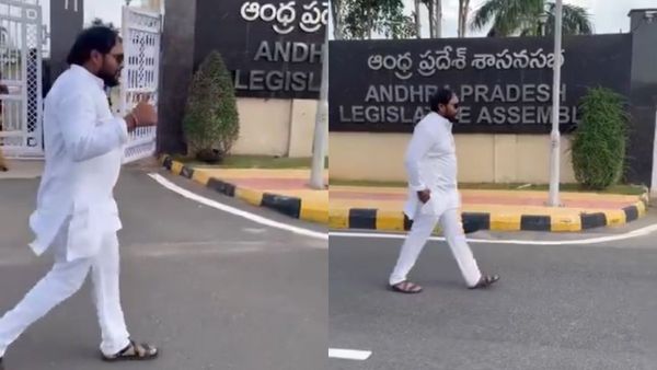 ఏపీ అసెంబ్లీ వద్ద జనసేన రీల్స్: ఎంతైనా సినిమావాళ్లు కదా