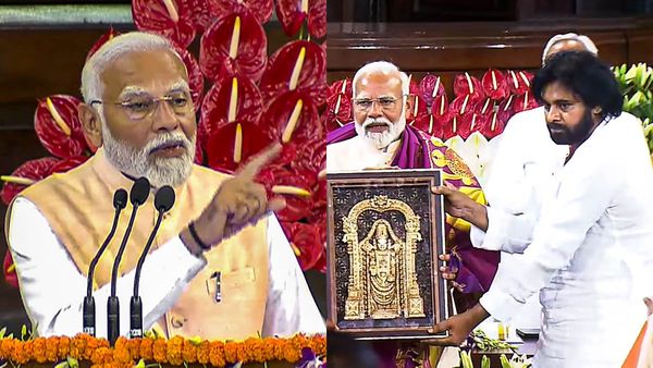 పవన్ కళ్యాణ్ ఒక తుఫాన్... చంద్రబాబు, ఎన్డీఏ ఎంపీల ముందే జనసేనానికి మోదీ కితాబు