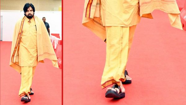  చెప్పులు వేసుకుని అమ్మవారి దీక్ష చేయడం ఏంటన్నా.. మంత్రి పవన్‌పై ట్రోల్స్