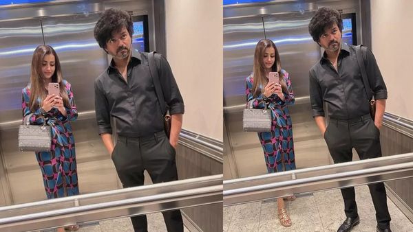  లిఫ్ట్‌లో విజయ్‌తో దొరికిన త్రిష.. ఫొటోలు వైరల్