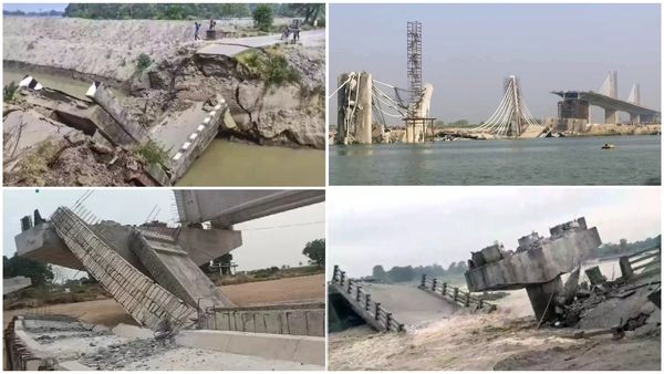 బీహార్ లో 15 రోజుల్లో కూలిన 10 బ్రిడ్జ్ లు- 11 మంది ఇంజనీర్లపై సస్పెన్షన్ వేటు..!