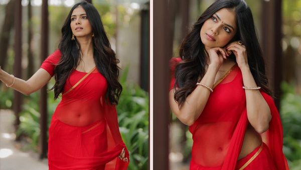 బొడ్డు కిందకు చీర కట్టి టెంప్ట్ చేస్తోన్న ప్రభాస్ హీరోయిన్