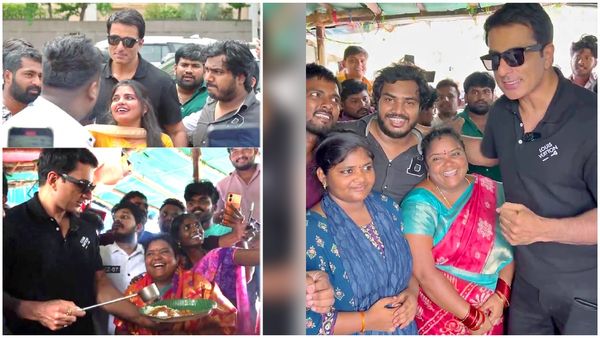 కుమారి ఆంటీ ఫుడ్ స్టాల్‌లో సోనూ సూద్ (వీడియో)