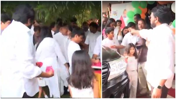 చిరంజీవితో అల్లు అర్జున్ పిల్లలు.. ఆ వేడుకలో సందడి!!