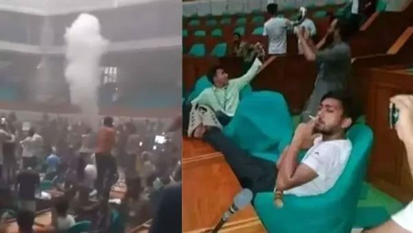 పార్లమెంట్‌లో సిగరెట్ కాల్చారు..