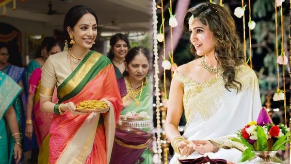 శోభిత ధూళిపాళ ఇంట పెళ్లి వేడుకలు ..హాజరైన సమంత