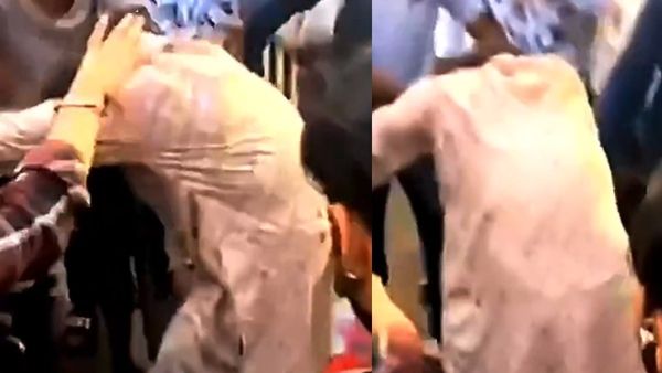 బైక్ ఓవ‌ర్‌టేక్ గొడ‌వ‌.. రోడ్డుపైనే ఎలా కొట్టి చెంపేశారో చూడండి(వీడియో)