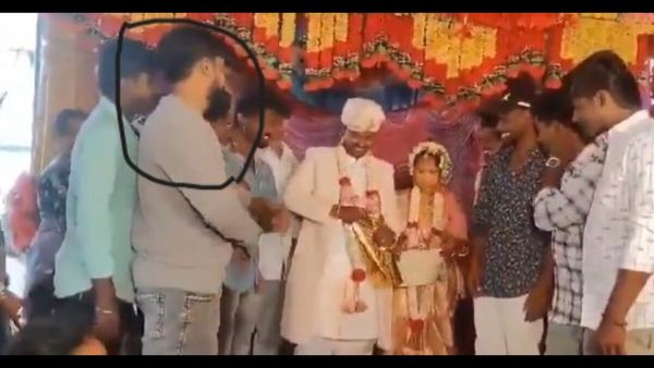 నవ వధూవరుల ముందే కుప్పకూలిపోయాడు, క్షణాల్లోనే.. (వీడియో)