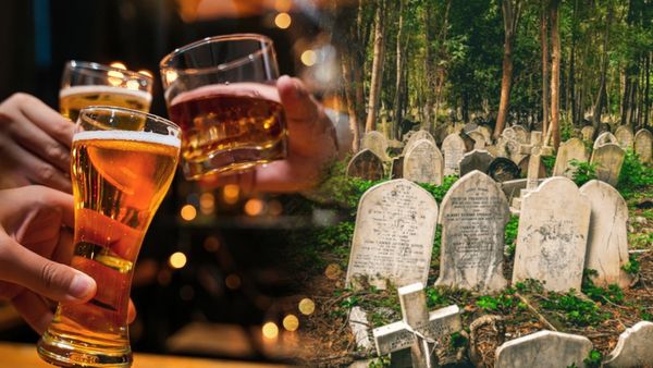 Hyderabad: ఎవర్రా మీరు.. స్మశానంలో మందు తాగుతున్నారు..!