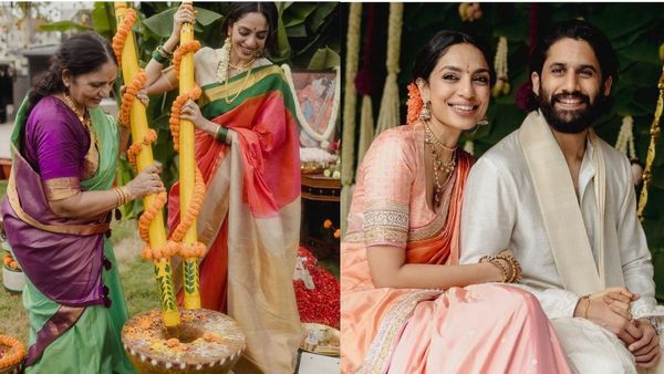 నాగ చైతన్య - శోభితల పెళ్లి వేడుకలు ప్రారంభం..హ‌ల్దీ పిక్స్ వైర‌ల్‌..