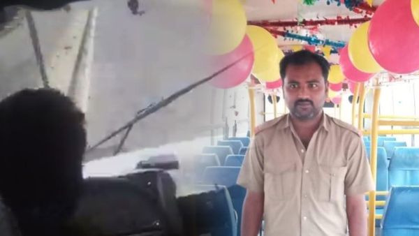 గుండెపోటుతో డ్రైవింగ్ చేస్తూ చనిపోయిన డ్రైవర్-క్షణాల్లో దూకి బస్సు ఆపిన కండక్టర్..!