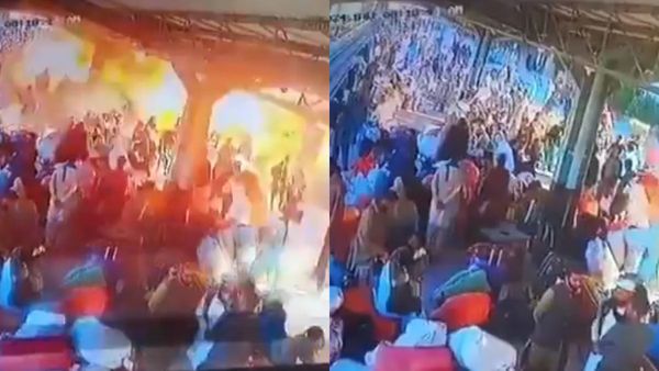 రద్దీగా ఉండే రైల్వే స్టేషన్‌లో బాంబు పేలితే ఎట్టా ఉంటాదో తెలుసా: సీసీటీవీలో రికార్డ్