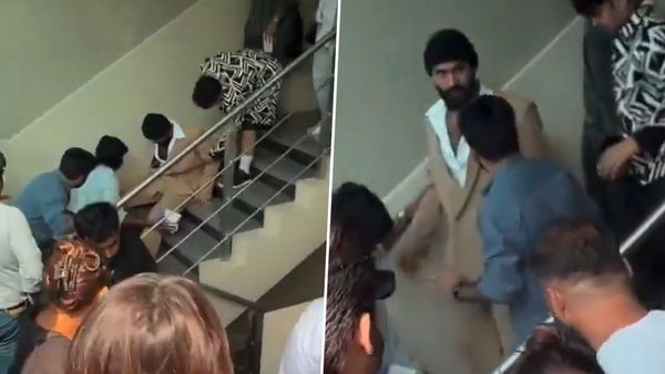 విజ‌య్ దేవ‌ర‌కొండ‌కు త‌ప్పిన ప్ర‌మాదం.. మెట్ల‌పై నుంచి స్లిప్ అయిన రౌడీ హీరో..