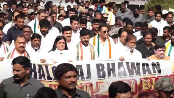 ఛలో రాజ్ భవన్.. అధికార కాంగ్రెస్ ఆందోళన.. దేనికంటే!