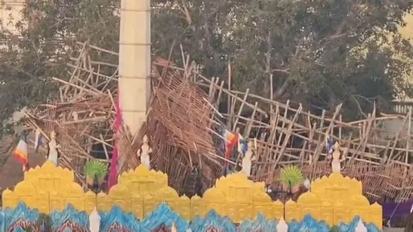 `లడ్డూ`తో పెట్టుకున్నారు: 80 మందికి పైగా భక్తులకు గాయాలు