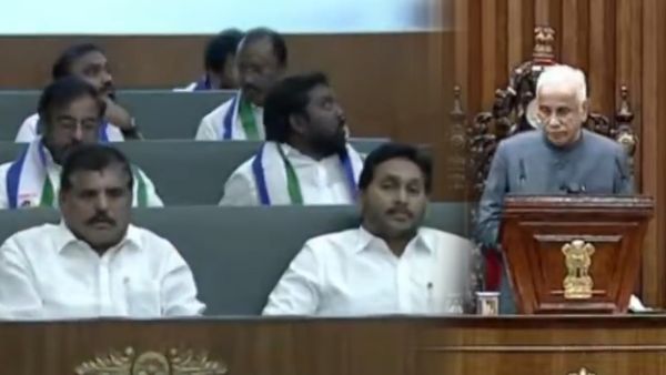 గవర్నర్ ప్రసంగం వేళ సభలో జగన్ అనూహ్య నిర్ణయం..!!