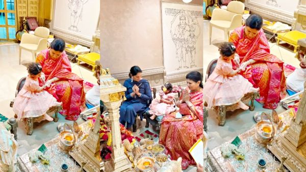 గుమ్మాడి గుమ్మాడి ఆడిందంటే అమ్మాడి.. బుజ్జితల్లి 'క్లింకార' ఫేస్ చూశారా..!