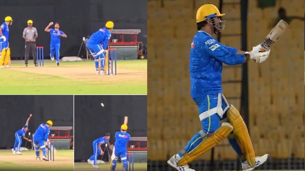 MS Dhoni: ఐపీఎల్‌కు ముందు బౌలర్లకు వార్నింగ్.. హెలికాప్టర్ షాట్ అదుర్స్.. వీడియో వైరల్