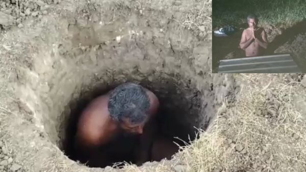 ఇదేం పిచ్చి.. ప్రపంచ శాంతి కోసం జీవ సమాధికి యత్నించిన వ్యక్తి.. ఎక్కడంటే ?