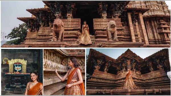 రామప్ప ఆలయంలో శిల్పాలు చూసి మైమరిచిన మిస్ ఇండియా నందిని