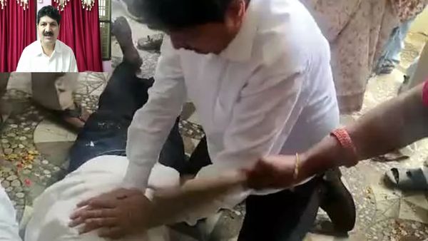 గుండెపోటుతో పడిపోయిన కార్యకర్తను సీపీఆర్ చేసి బ్రతికించిన కాంగ్రెస్ ఎమ్మెల్యే