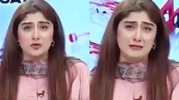 Video:వెక్కి వెక్కి ఏడ్చిన పాకిస్థాన్ టీవీ యాంకర్.. వీడియో వైరల్  